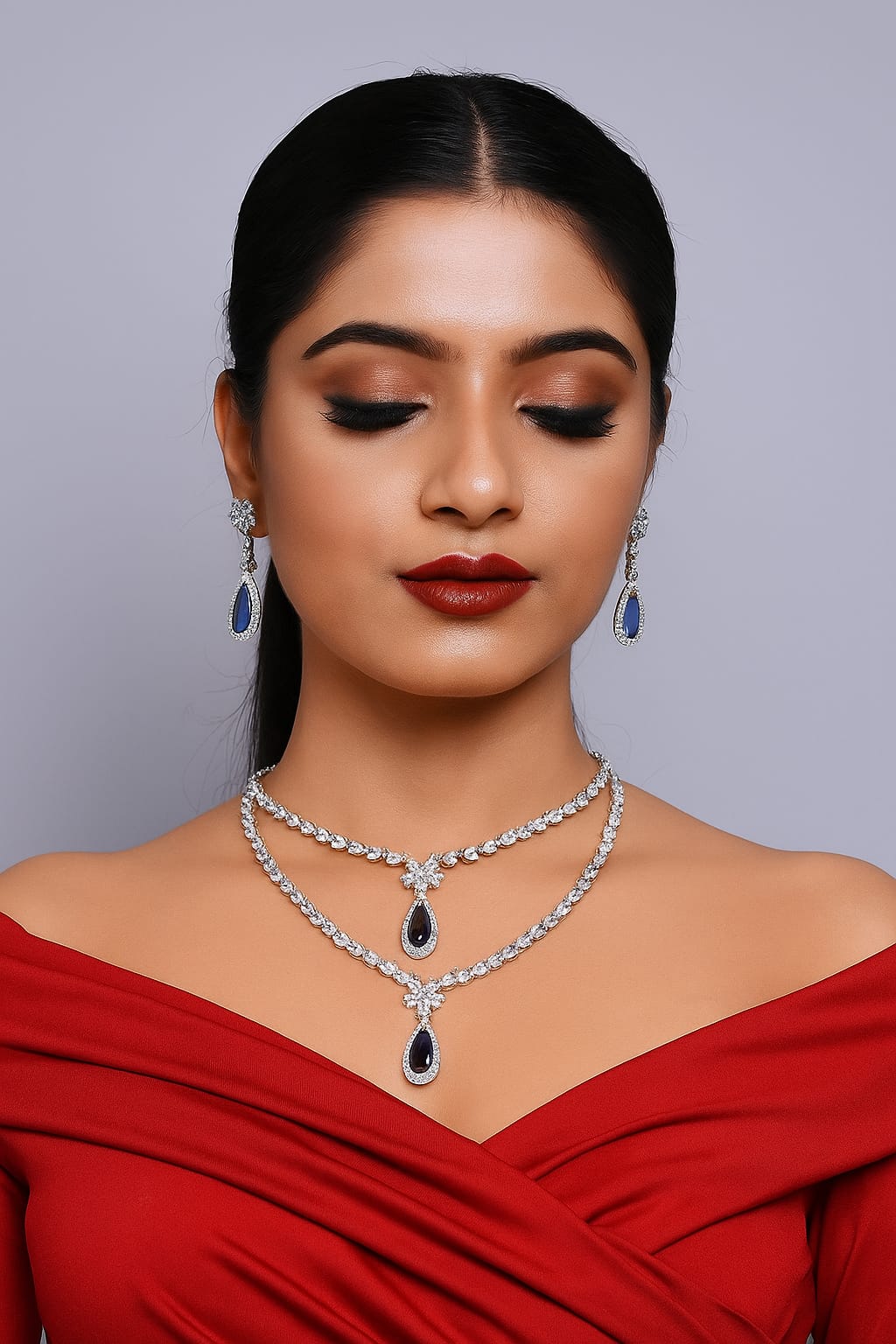 Teardrop Radiance Necklace Set